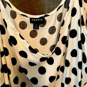 TORRID polka dot tank /camisole  ( size 2)